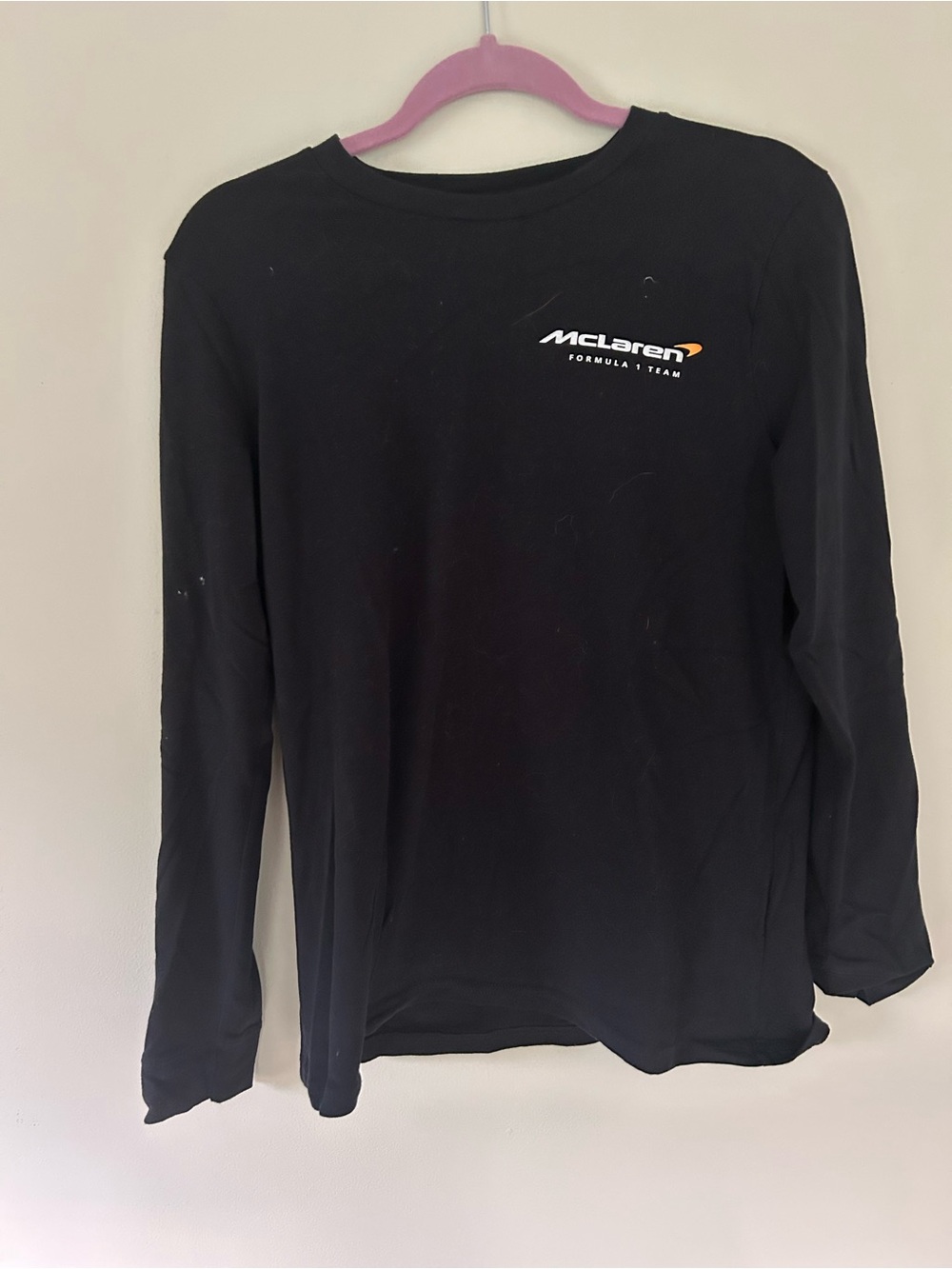 McLaren Black Long Sleeve Logo Tee - Women